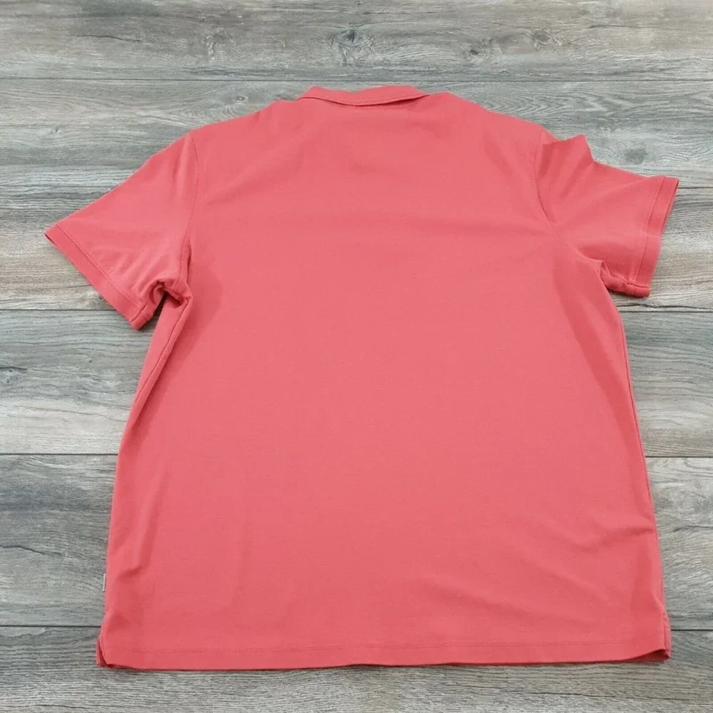 Calvin Klein Men XL Short Sleeve Polo Shirt Cotton Melon Active Golf Casual - Picture 7 of 10